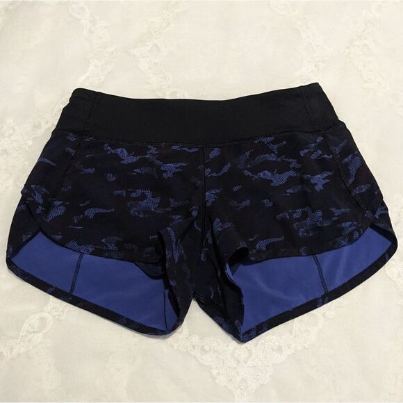 Lululemon Speed Short Mini Hounds Camo Blue Rare - Picture 6 of 9